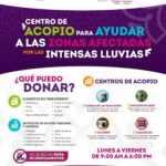 SEDIF ABRE CENTROS DE ACOPIO PARA APOYAR A FAMILIAS AFECTADAS POR LAS LLUVIAS EN VERACRUZ, PUEBLA, HIDALGO Y TLAXCALA