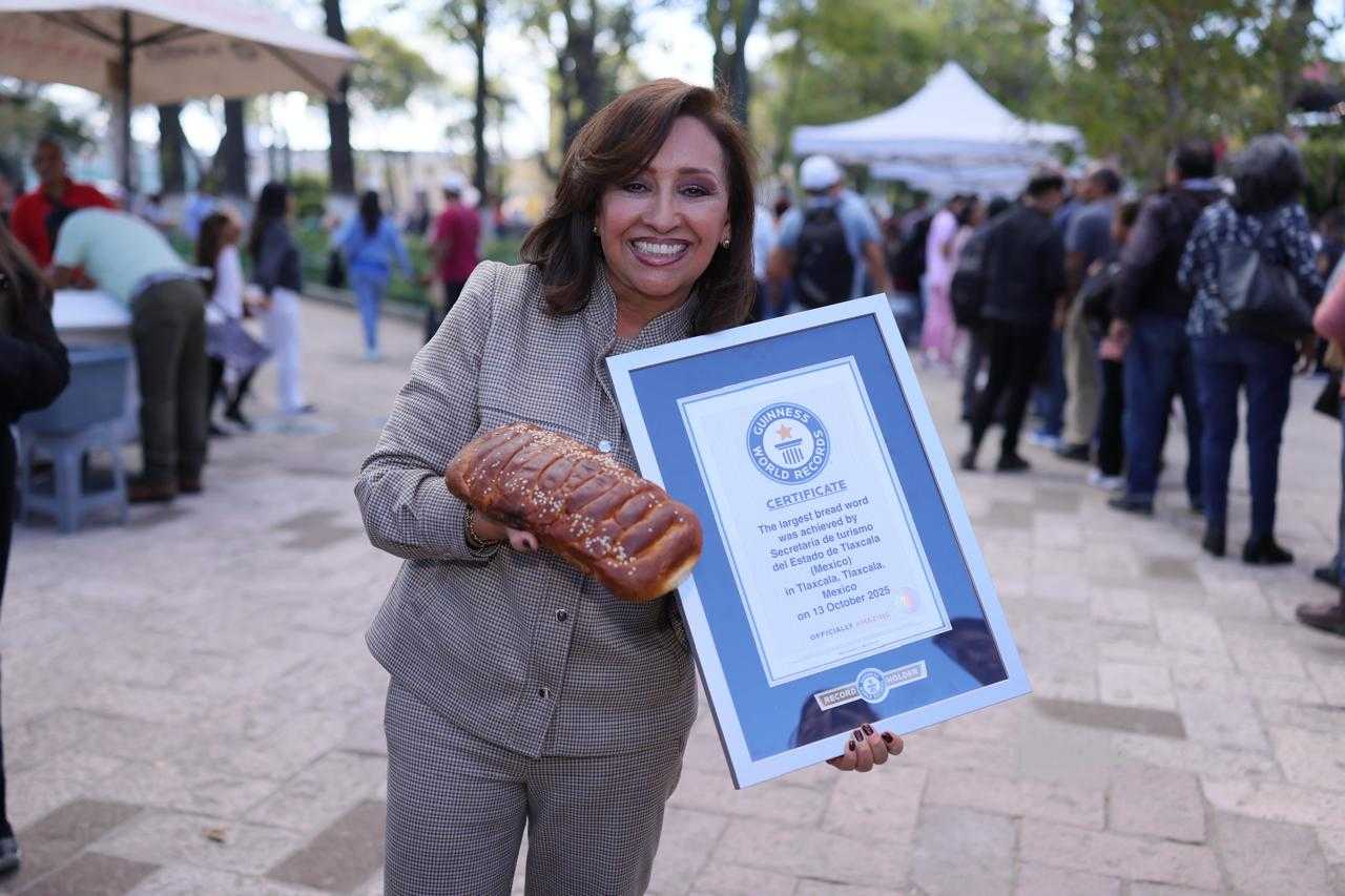 TLAXCALA LOGRA SU TERCER RÉCORD GUINNESS Y CONSOLIDA SU GRANDEZA CULTURAL CON EL PAN DE FIESTA MÁS GRANDE DEL MUNDO