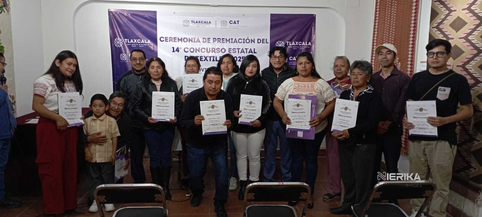 RECONOCEN A LAS Y LOS MEJORES ARTESANOS EN EL 14º CONCURSO ESTATAL DE TEXTILES 2025