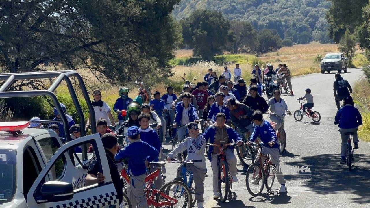 PARTICIPAN MÁS DE 140 PERSONAS EN «BICITEANDO POR TLAXCALA» EN HUEYOTLIPAN