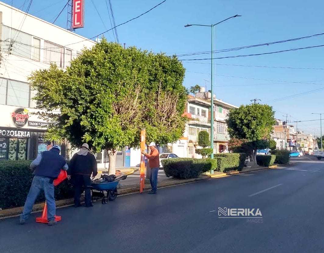 En Chiautempan siguen los trabajos de limpieza y mantenimiento