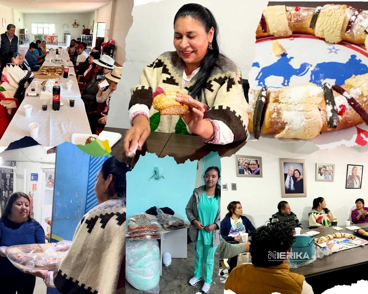 Solidaridad y tradición: Ana Lilia Rivera comparte Rosca de Reyes con sectores que sostienen a Tlaxcala