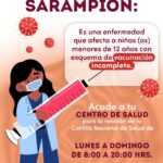 USO DE CUBREBOCAS Y LAVADO MANOS, ESENCIALES PARA PREVENIR CONTAGIOS DE SARAMPIÓN