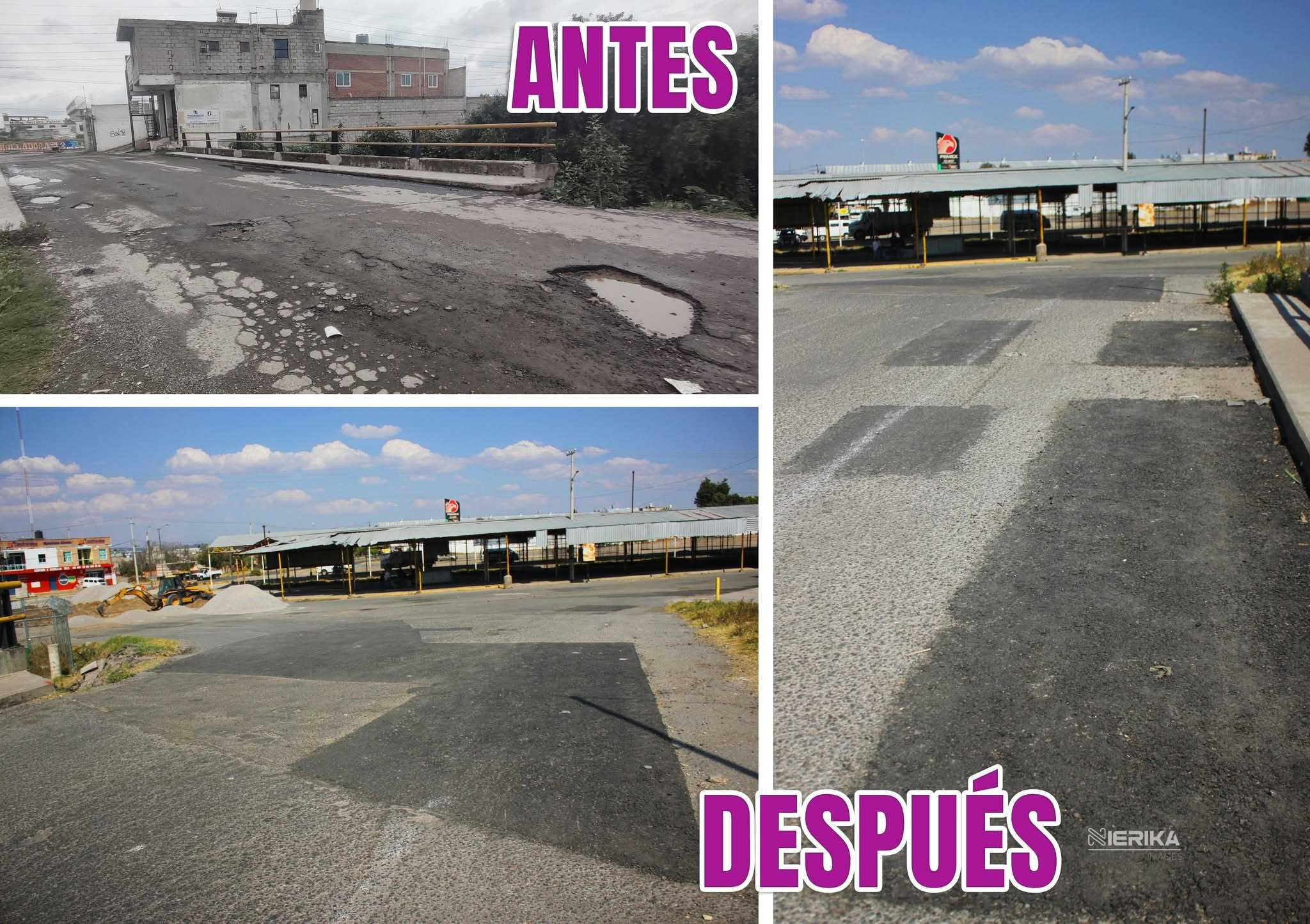Blanca Ángulo da solución a las malas condiciones de calles en Chiautempan