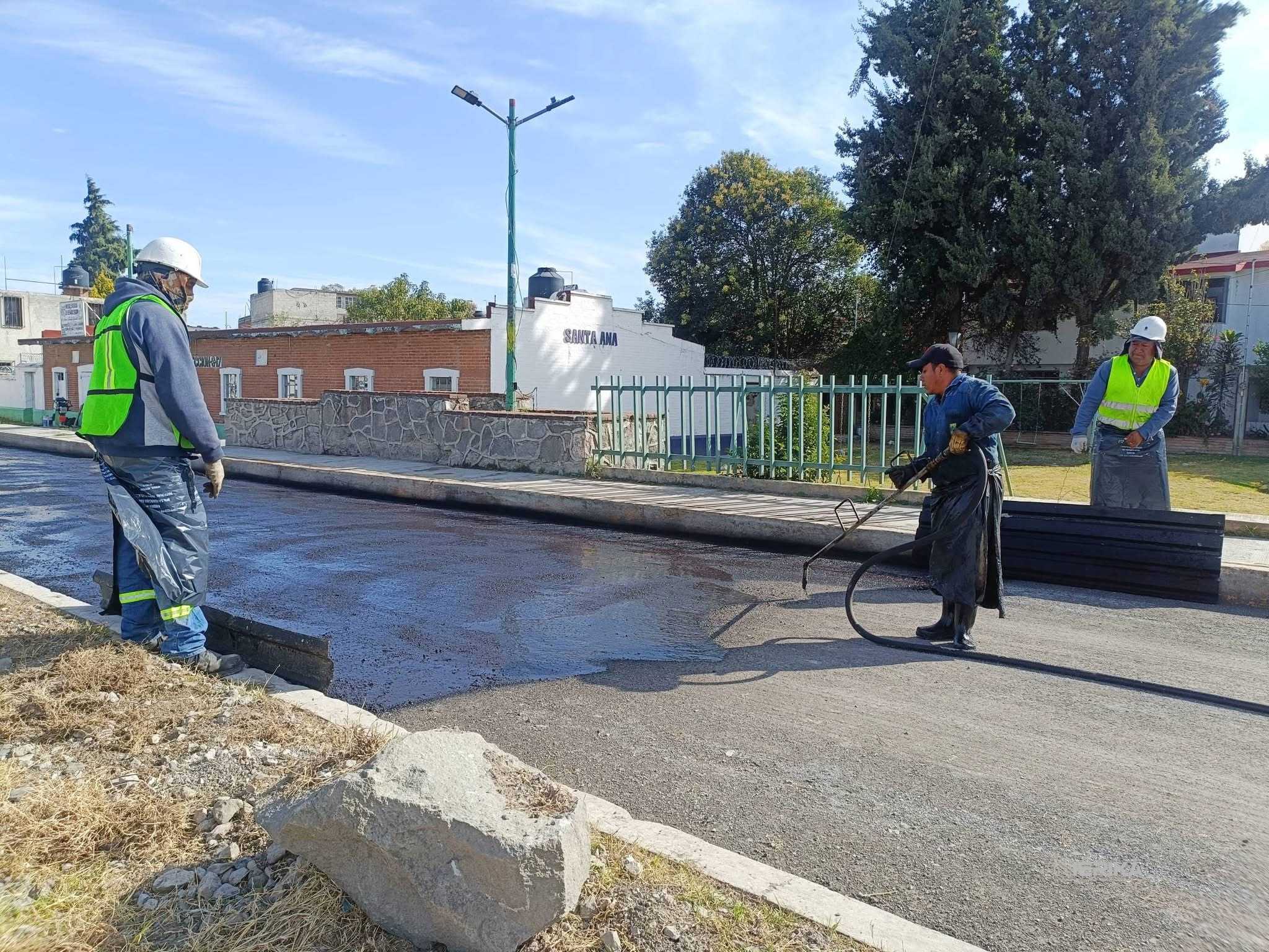 Rehabilitación de la calle Ferrocarril Norte en Chiautempan