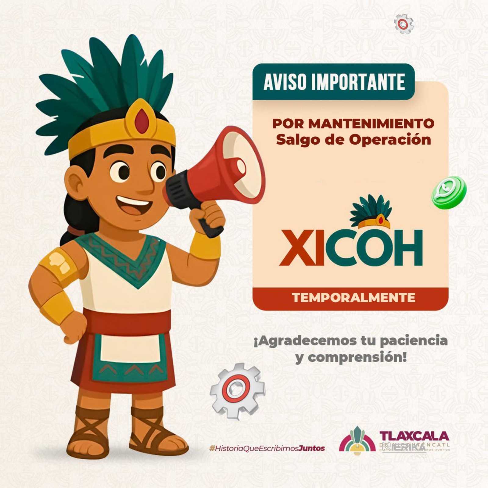 INICIÓ AYUNTAMIENTO DE TLAXCALA PROCESO DE MANTENIMIENTO Y ACTUALIZACIÓN DE “XICOH” PARA SERVIR MEJOR A LOS USUARIOS DE LOS SERVICIOS
