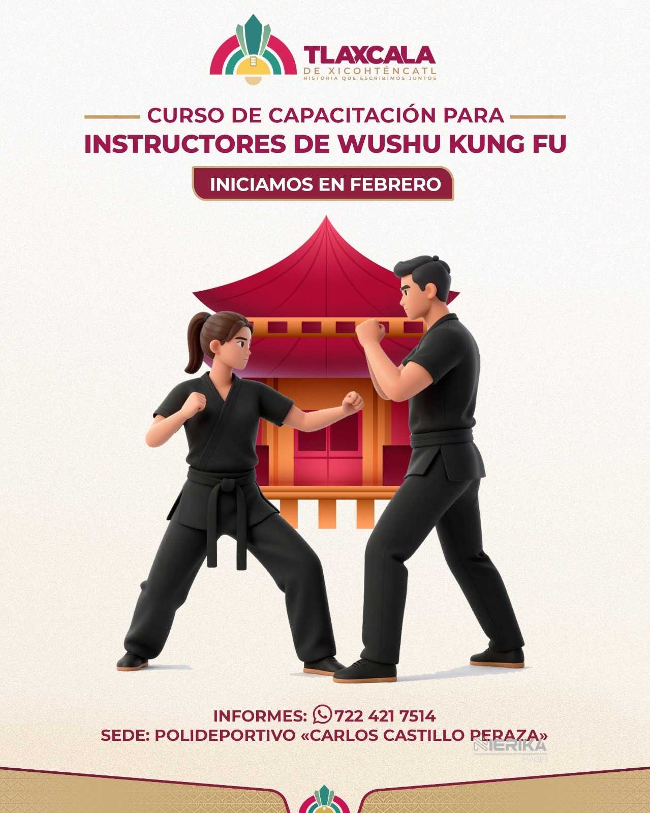 AYUNTAMIENTO DE TLAXCALA ABRE ESPACIO DE ACTUALIZACIÓN PARA INSTRUCTORES DE WUSHU KUNG FU