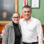 Alfonso Sánchez García se reúne con la secretaria del Bienestar en Tlaxcala