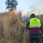 PROTECCIÓN CIVIL MUNICIPAL DE TLAXCALA CONTROLA INCENDIO DE PASTIZALES EN ACUITLAPILCO