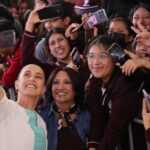 AMBIENTE DE ENTUSIASMO JUVENIL MARCA LA VISITA DE LA PRESIDENTA CLAUDIA SHEINBAUM A PLANTEL DEL CBTIS EN SAN PABLO DEL MONTE