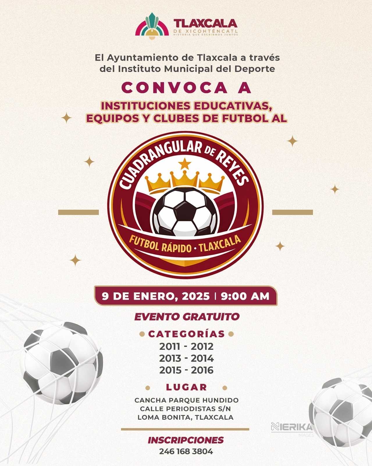 AYUNTAMIENTO DE TLAXCALA IMPULSA EL DEPORTE INFANTIL CON EL CUADRANGULAR DE REYES