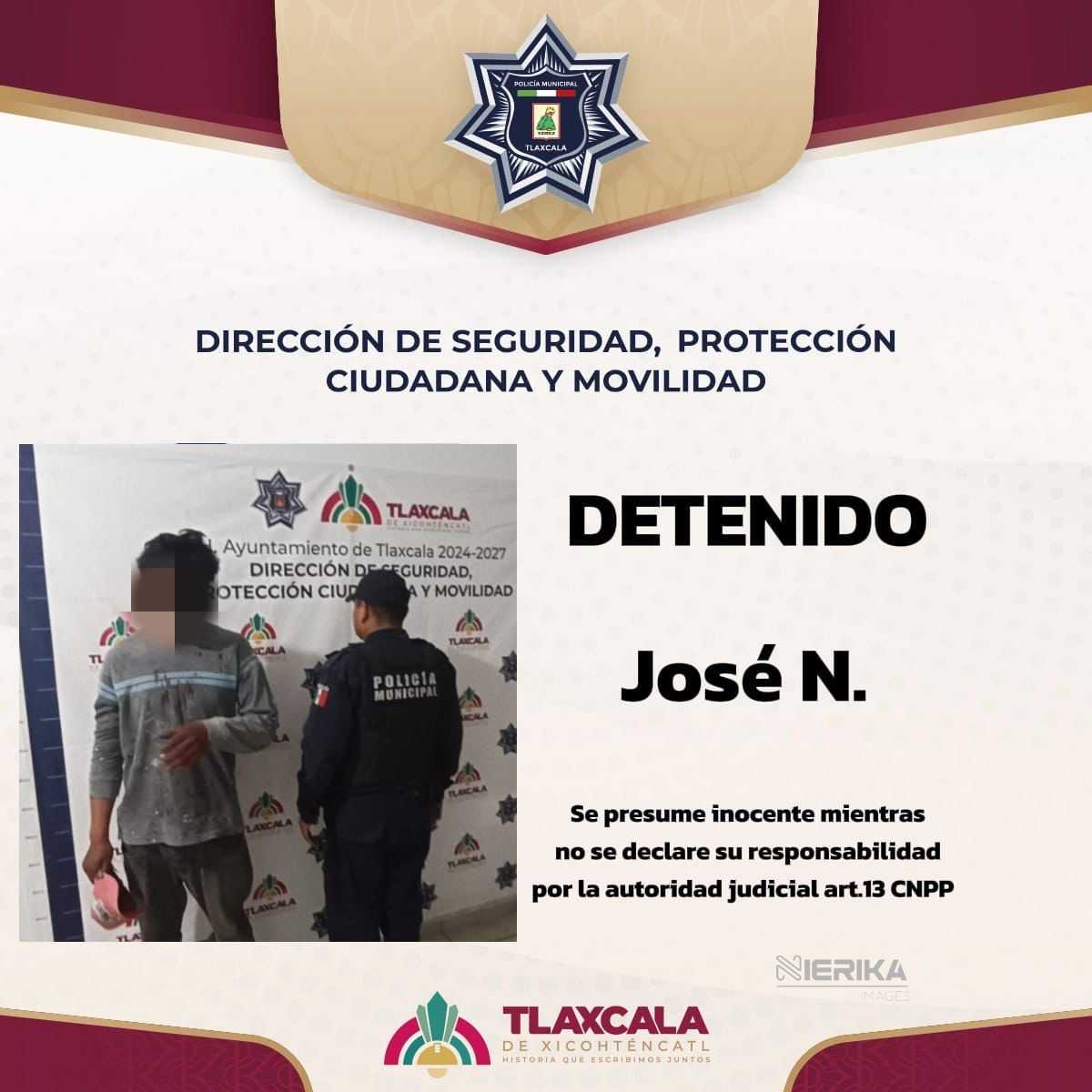 POLICÍA MUNICIPAL INTERVIENE PARA PROTEGER A UNA MUJER EN CASO DE VIOLENCIA FAMILIAR