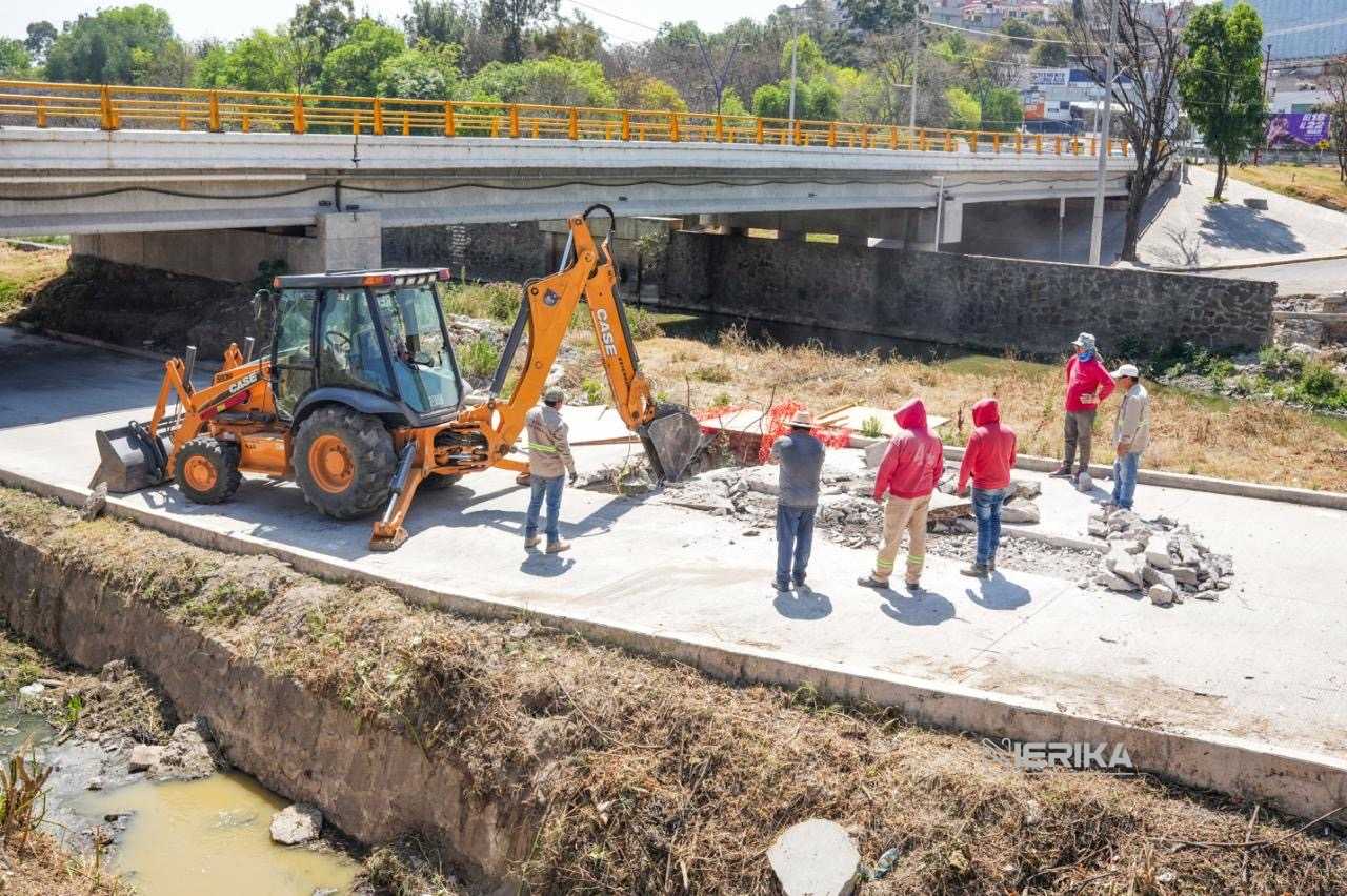 TLAXCALA Y SAN JUAN TOTOLAC SUMAN ESFUERZOS PARA SOLUCIONAR PROBLEMAS DE DRENAJE EN LA ZONA DE «EL TRÉBOL»