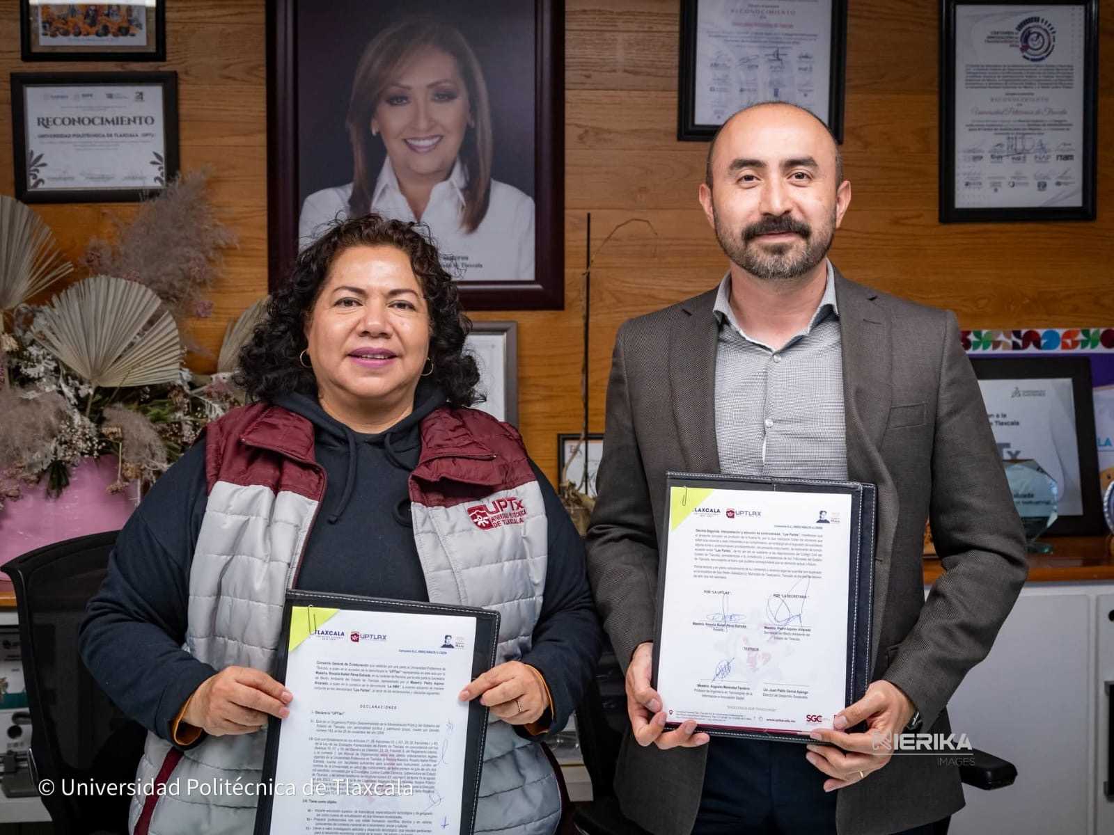 UPTLAX Y SECRETARÍA DEL MEDIO AMBIENTE ACUERDAN IMPULSAR TALENTO JOVEN Y DESARROLLO SOSTENIBLE EN TLAXCALA