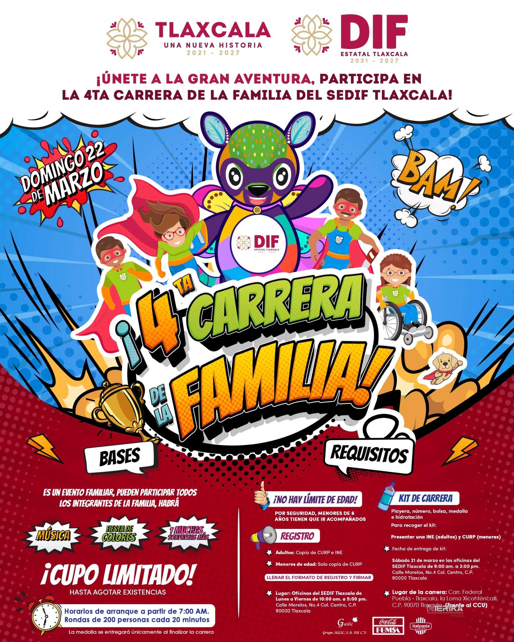 CORRE, CONVIVE Y DISFRUTA; SEDIF INVITA A INSCRIBIRSE A LA “4ª CARRERA DE LA FAMILIA”