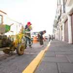 TRABAJA EL AYUNTAMIENTO DE TLAXCALA EN CALLES DE LA CAPITAL