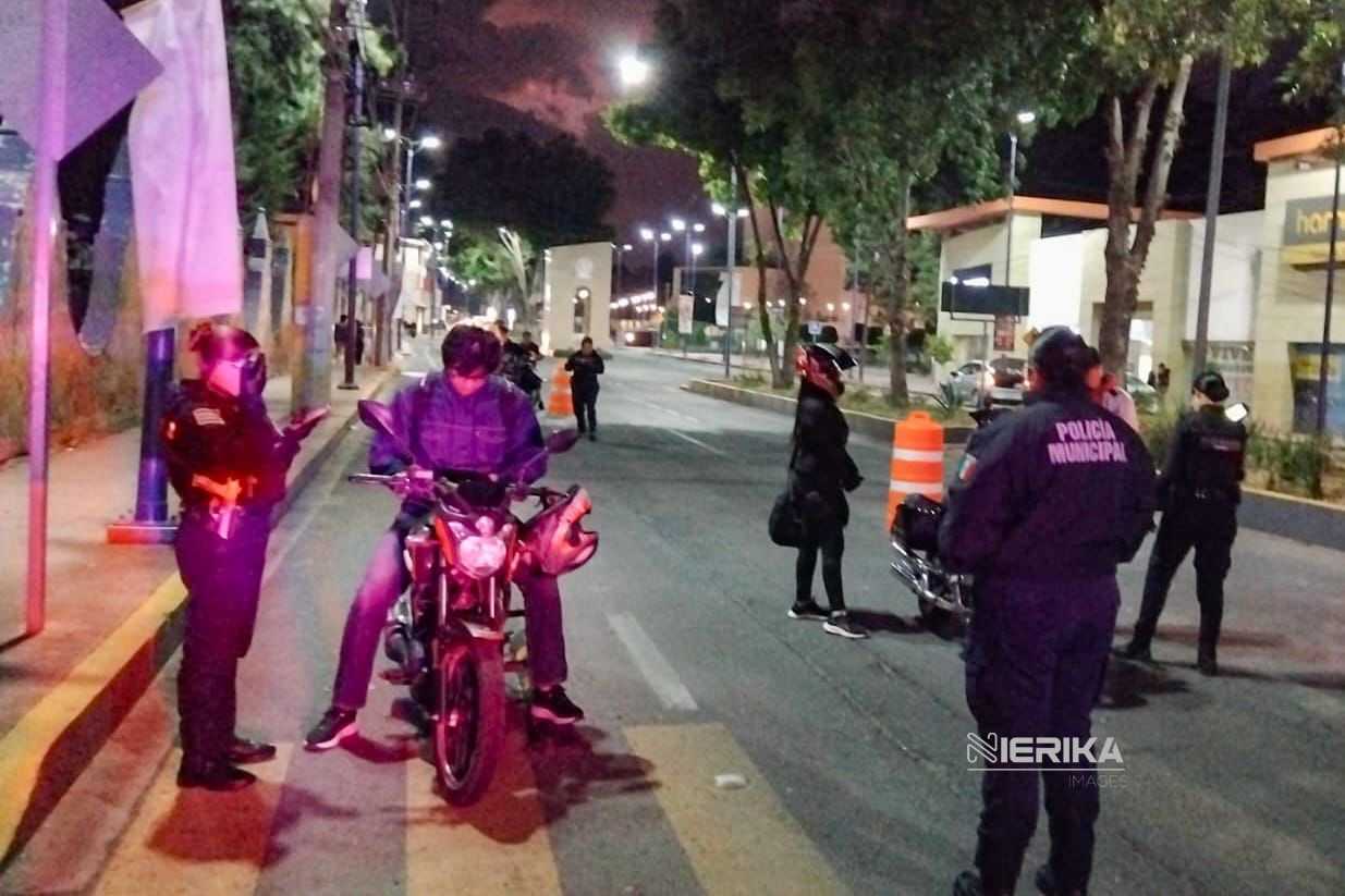 POLICÍA MUNICIPAL DE TLAXCALA REALIZA OPERATIVO CERO TOLERANCIA EN GUILLERMO VALLE