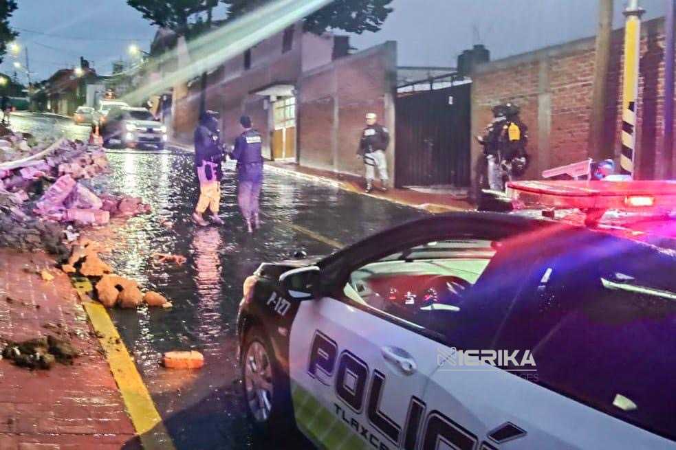 ACTIVA AYUNTAMIENTO DE TLAXCALA PROTOCOLOS DE ATENCIÓN POR GRANIZADA EN LA CAPITAL; SE REPORTAN SOLO DAÑOS MATERIALES