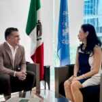 SE REÚNE ALFONSO SÁNCHEZ GARCÍA CON REPRESENTANTE DEL PMUD