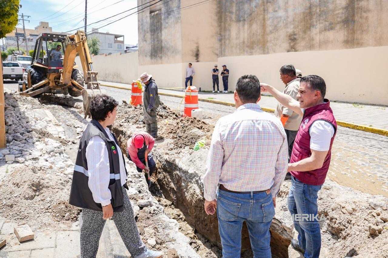 VERIFICA ALCALDE ALFONSO SÁNCHEZ AVANCES DE LA REHABILITACIÓN DEL SISTEMA DE DRENAJE EN LA PROLONGACIÓN MORELOS DE LA CAPITAL