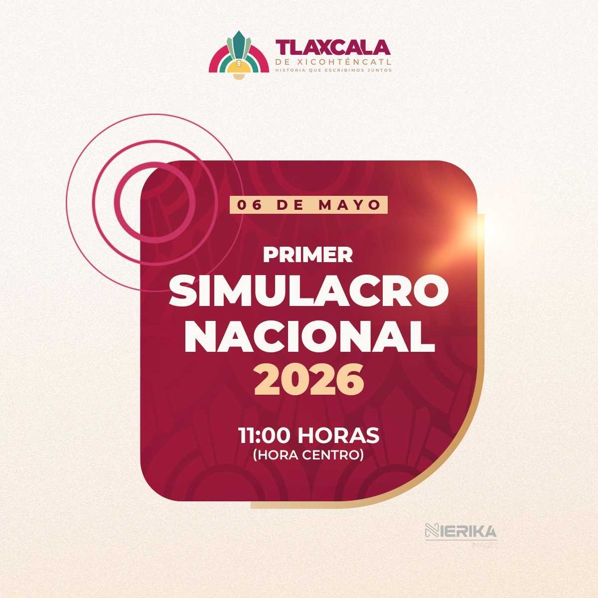 PARTICIPARÁ AYUNTAMIENTO DE TLAXCALA EN EL PRIMER SIMULACRO NACIONAL 2026