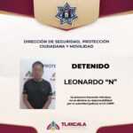 POLICÍA MUNICIPAL DE TLAXCALA DETIENE A UN HOMBRE POR ALTERAR EL ORDEN PÚBLICO EN SAN HIPÓLITO CHIMALPA