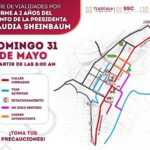 AJUSTES VIALES TEMPORALES EN EL CENTRO DE TLAXCALA POR INFORME PRESIDENCIAL