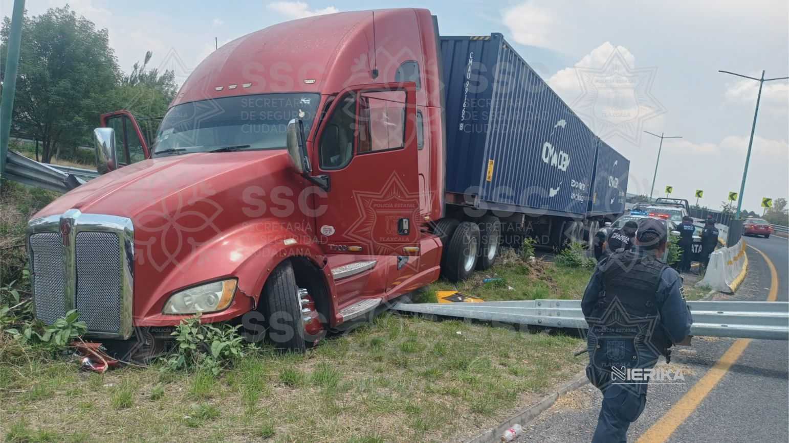 GOBIERNO DEL ESTADO REFUERZA SEGURIDAD Y LOGRA RECUPERAR TRÁILER ROBADO; HAY DOS DETENIDOS.
