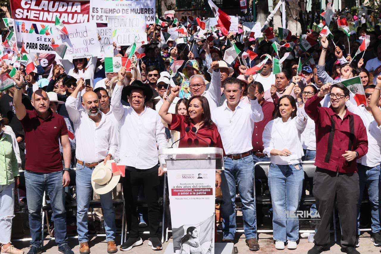 TLAXCALA RESPALDA A LA PRESIDENTA CLAUDIA SHEINBAUM EN LA DEFENSA DE LA SOBERANÍA NACIONAL