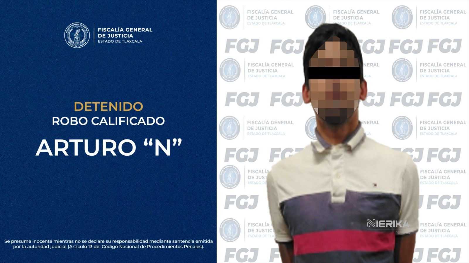 CUMPLIMENTA FGJE ORDEN DE APREHENSIÓN CONTRA HOMBRE POR ROBO CALIFICADO