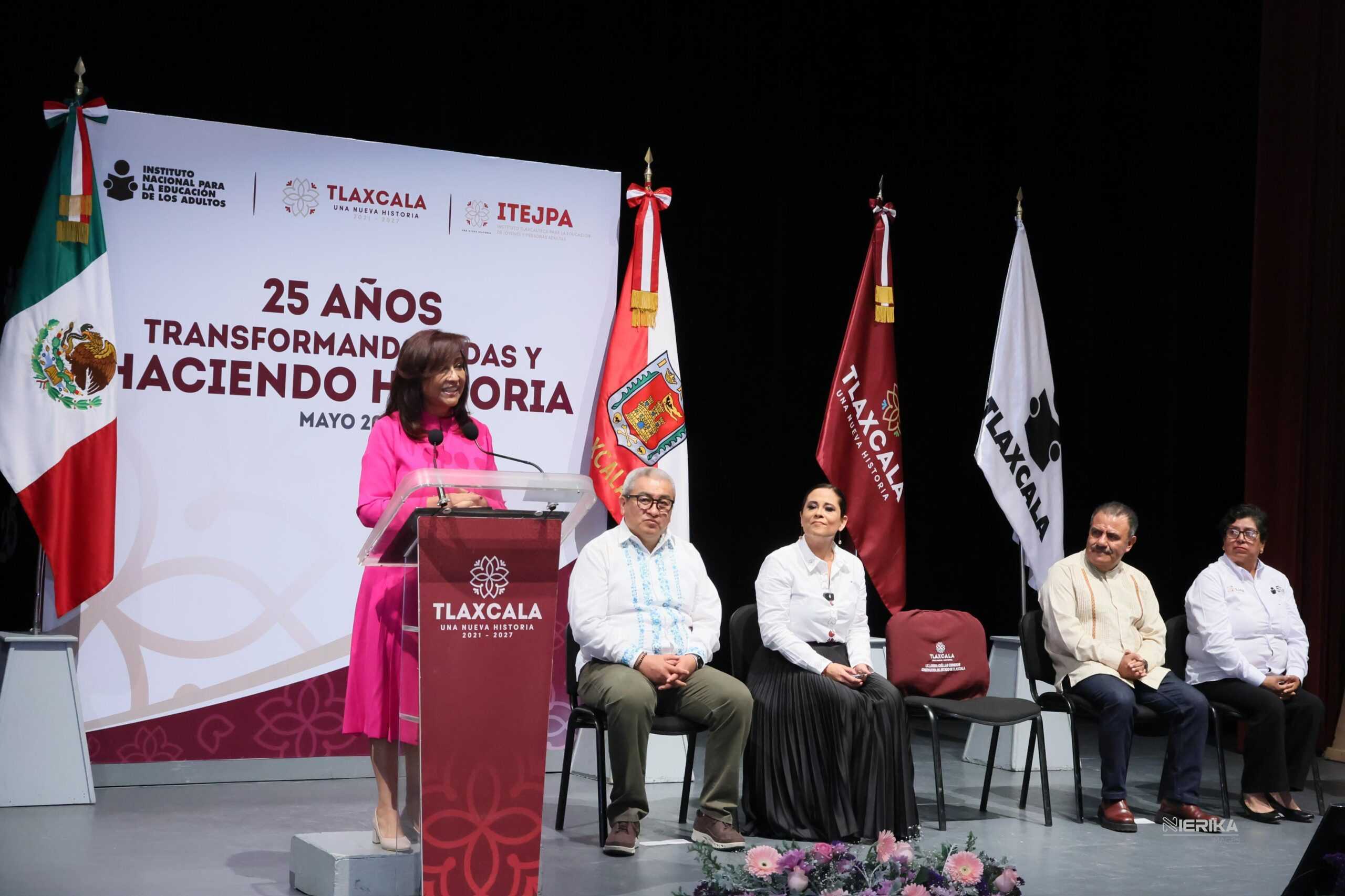 CELEBRA ITEJPA 25 AÑOS TRANSFORMANDO VIDAS Y REDUCIENDO EL REZAGO EDUCATIVO EN TLAXCALA.