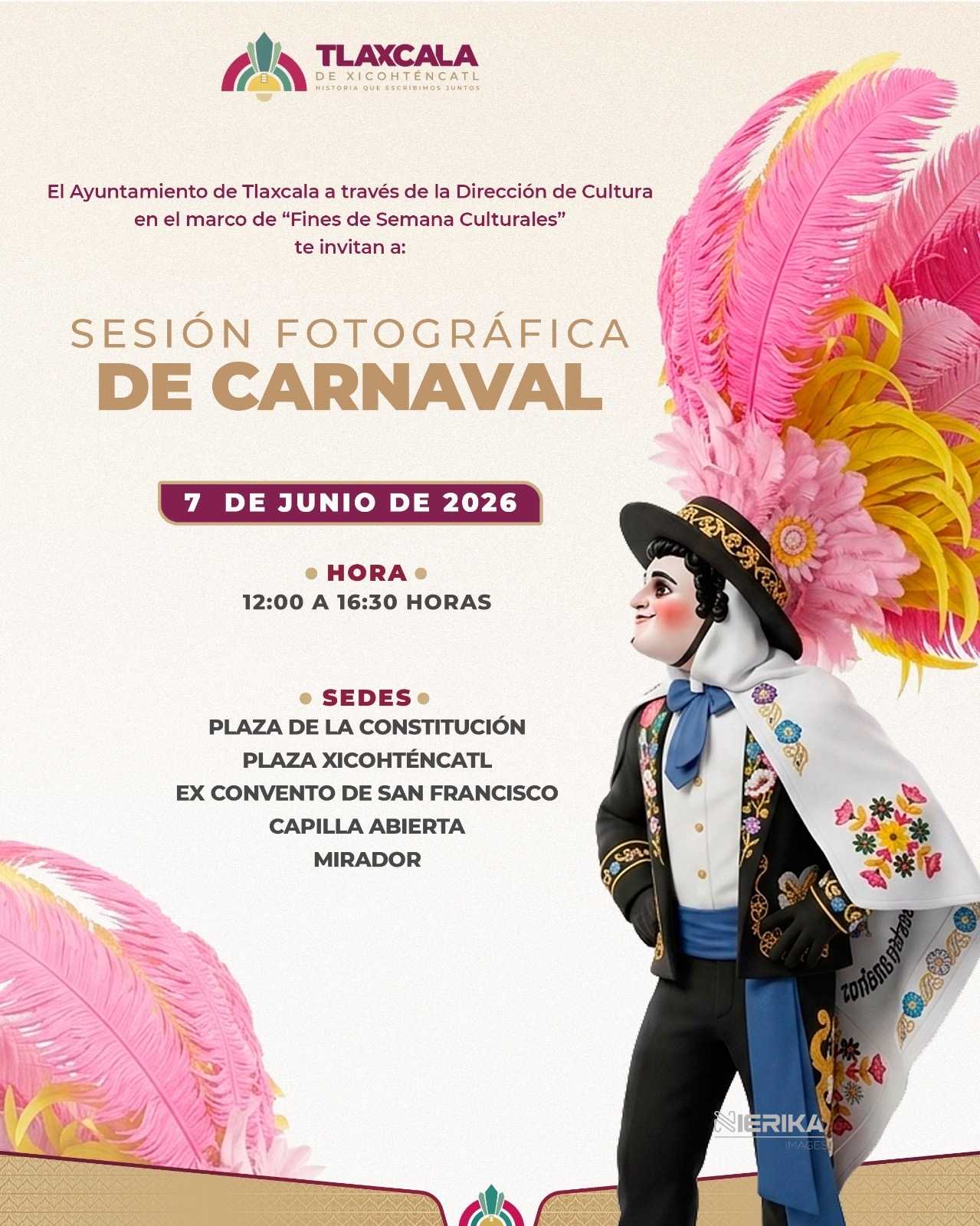 INVITA AYUNTAMIENTO DE TLAXCALA A DISFRUTAR DE LOS “FINES DE SEMANA CULTURALES” A PARTIR DE ESTE DOMINGO 7 DE JUNIO