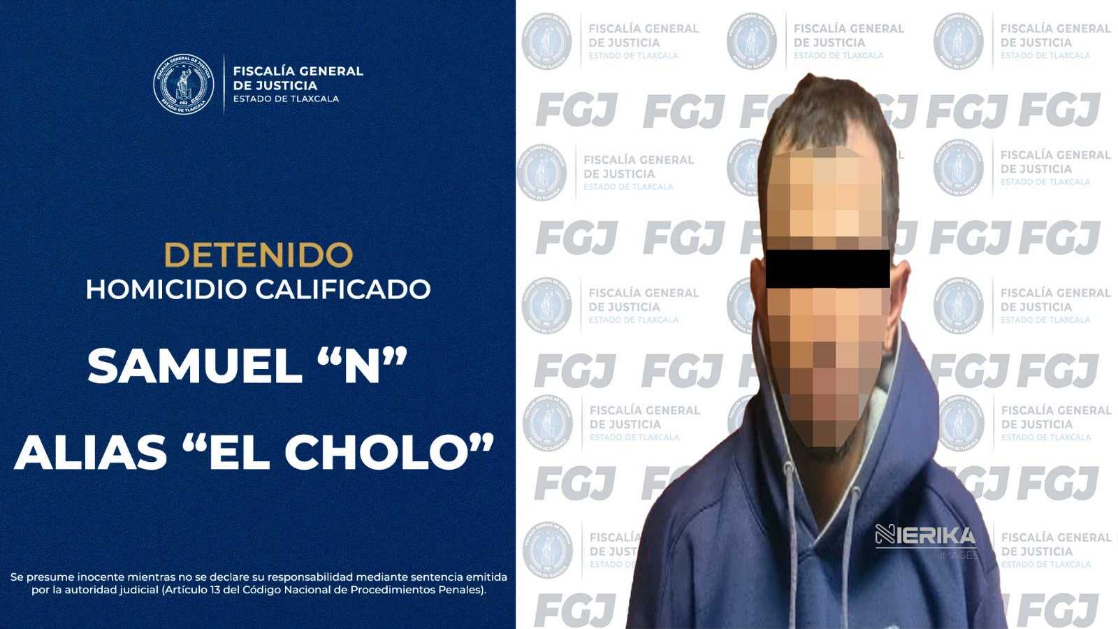 POLICÍA DE INVESTIGACIÓN DETIENE A IMPLICADO EN HOMICIDIO CALIFICADO EN APIZACO: FGJE