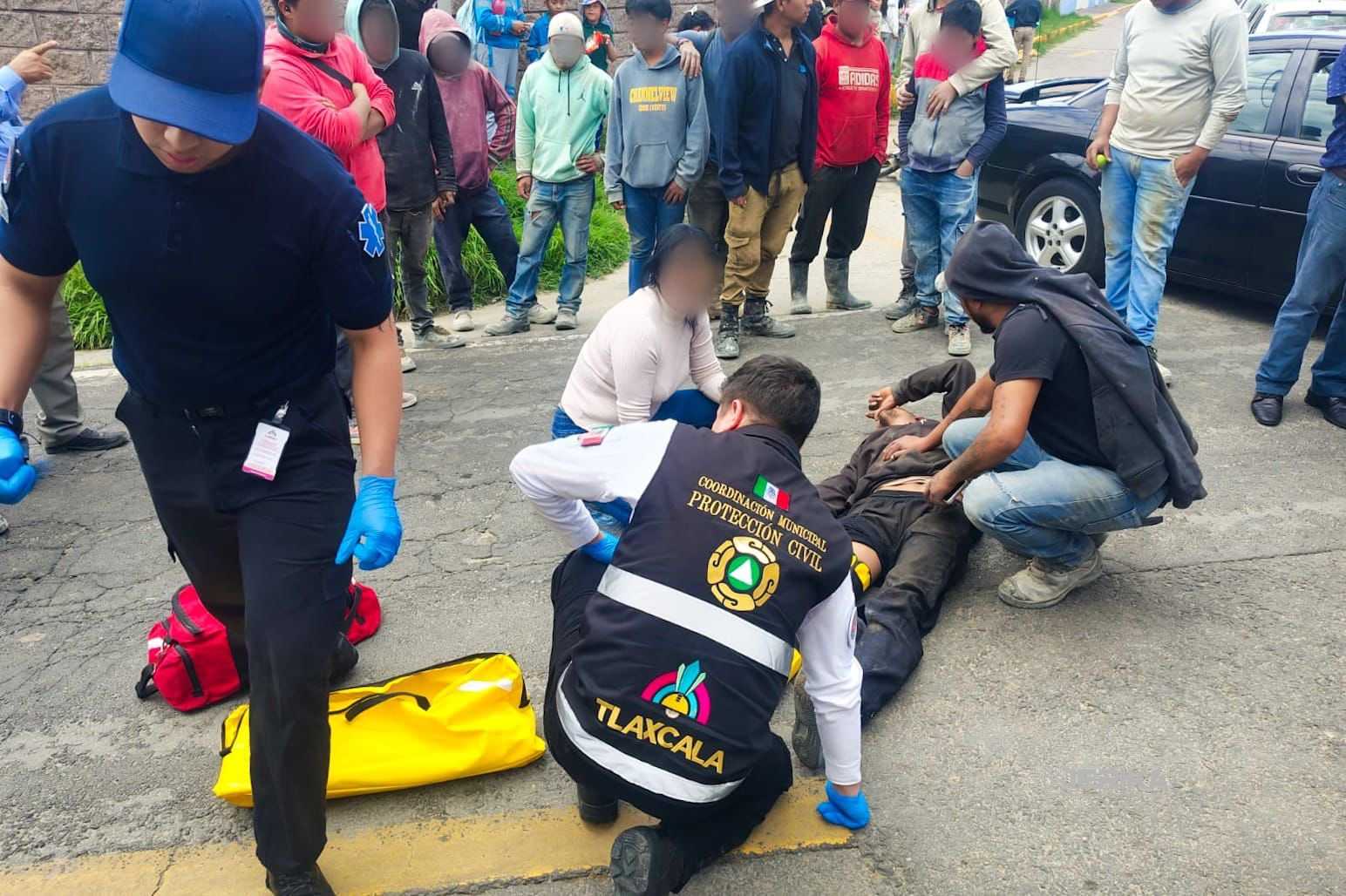 POLICÍA MUNICIPAL DE TLAXCALA ATIENDE ACCIDENTE VIAL Y ASEGURA A PRESUNTO RESPONSABLE