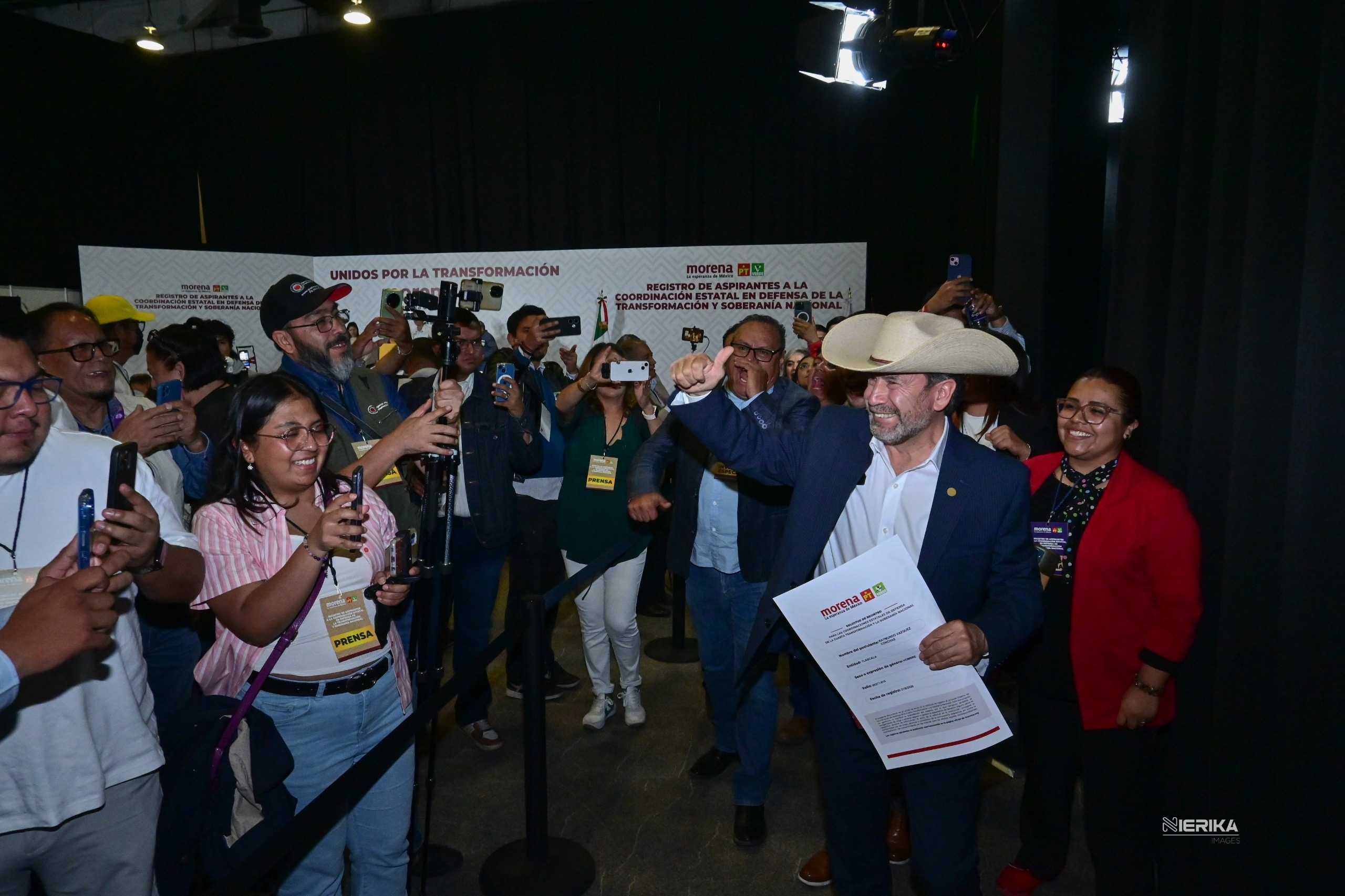 ¡Ray sí va! Vázquez Conchas se registra como aspirante a Coordinador en la Defensa de la Transformación y la Soberanía en Tlaxcala