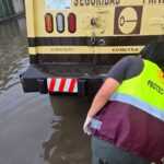 BRIGADAS DE PROTECCIÓN CIVIL Y SEGURIDAD PÚBLICA DEL MUNICIPIO DE TLAXCALA ATIENDEN AFECTACIONES POR LLUVIA