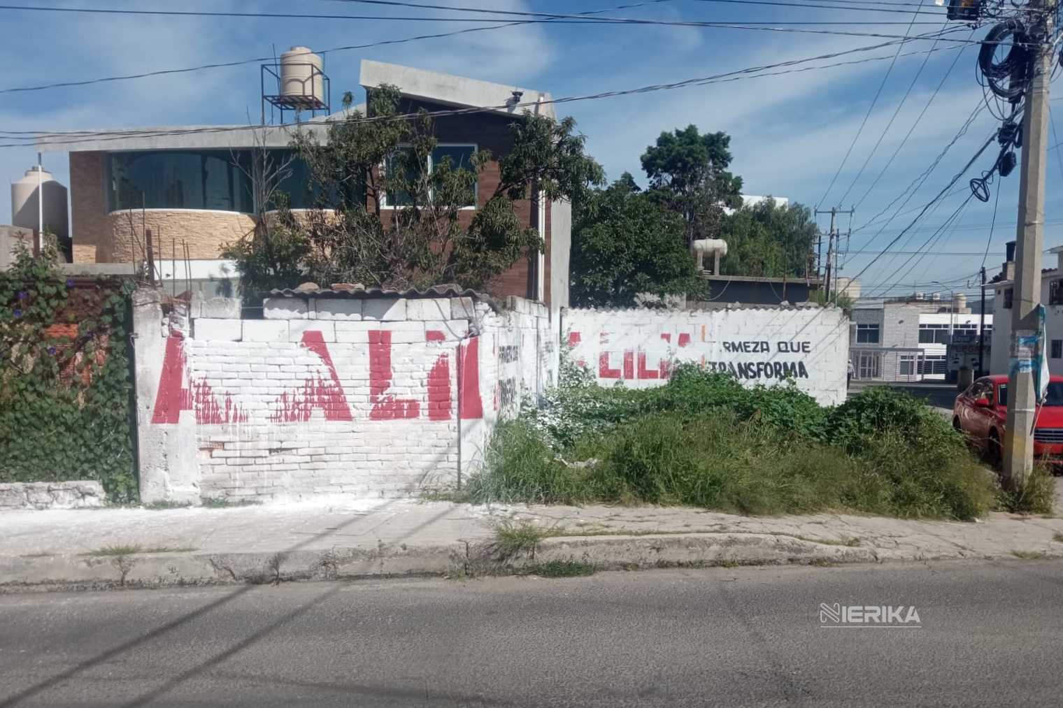 Denuncian vandalismo contra bardas de apoyo a Ana Lilia Rivera en diversos municipios de Tlaxcala