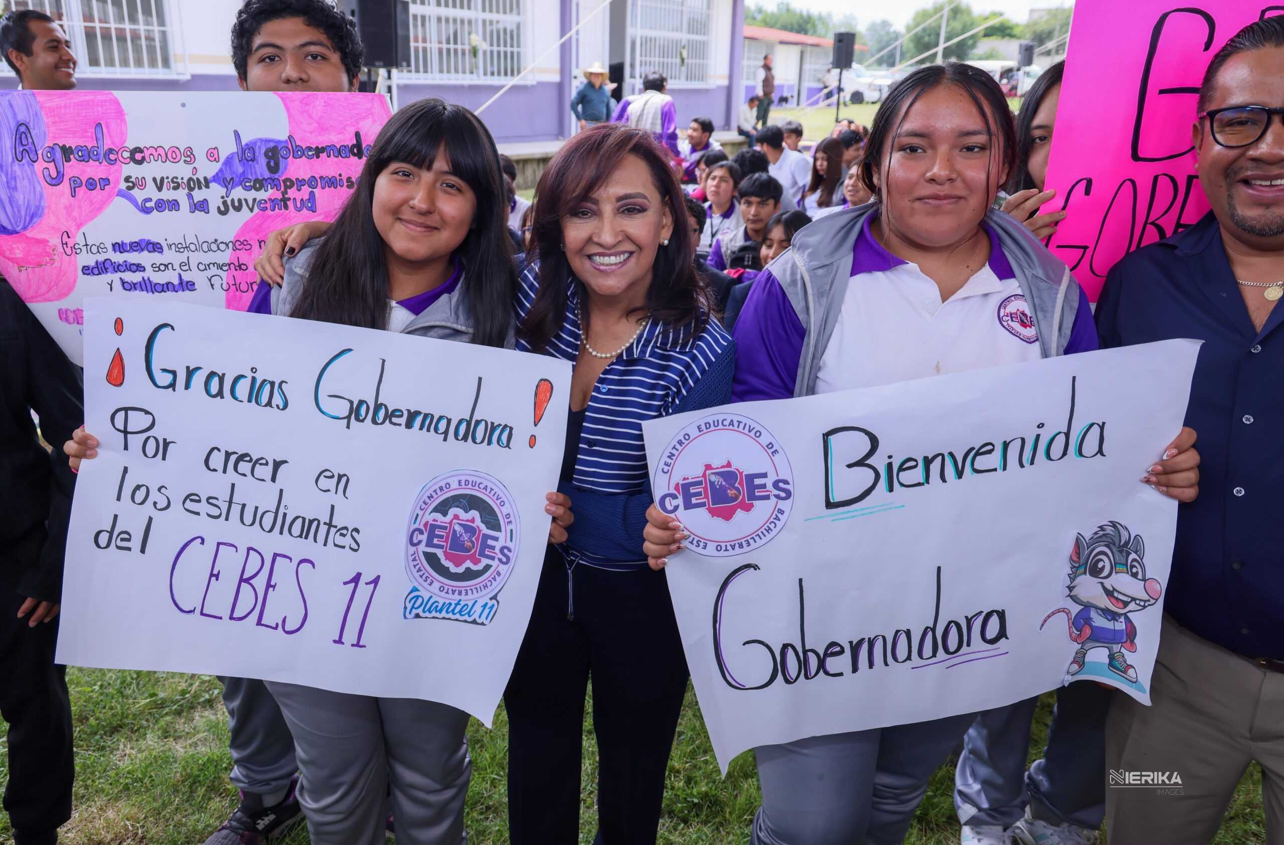 GOBIERNO ESTATAL FORTALECE EL DESARROLLO DE QUILEHTLA CON NUEVO PLANTEL DE BACHILLERATO Y VIALIDAD