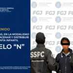FGJE Y SSPC DETIENEN A IMPUTADO POR TRATA DE PERSONAS EN MODALIDAD DE MATERIAL DE ABUSO SEXUAL INFANTIL