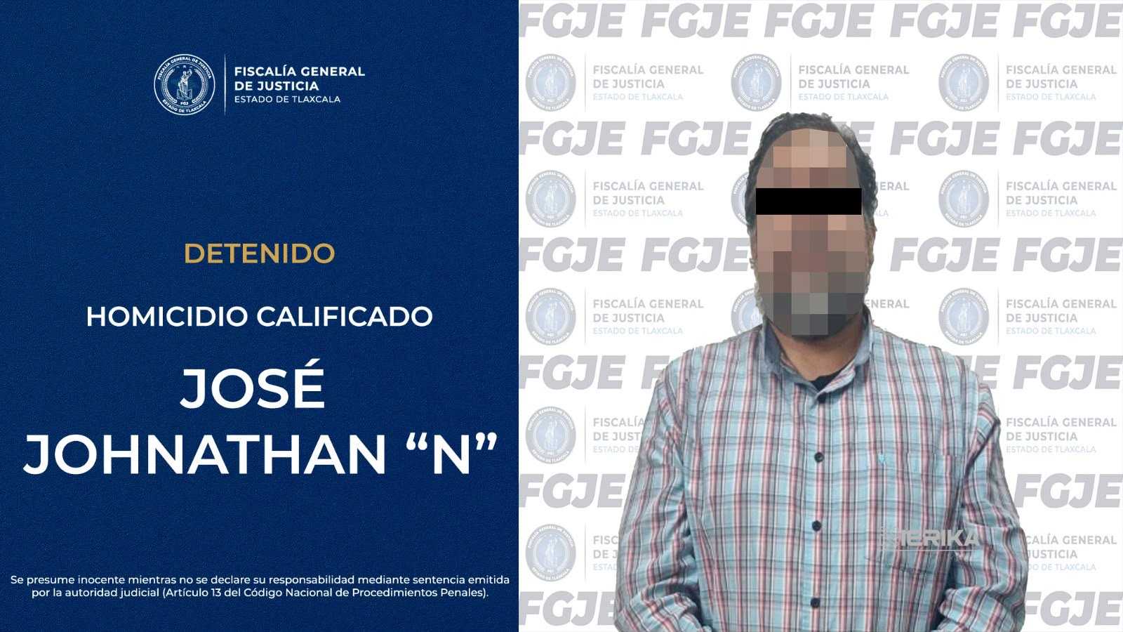 DETIENE FGJE EN CIUDAD DE MÉXICO A PRESUNTO RESPONSABLE DE HOMICIDIO EN CHIAUTEMPAN