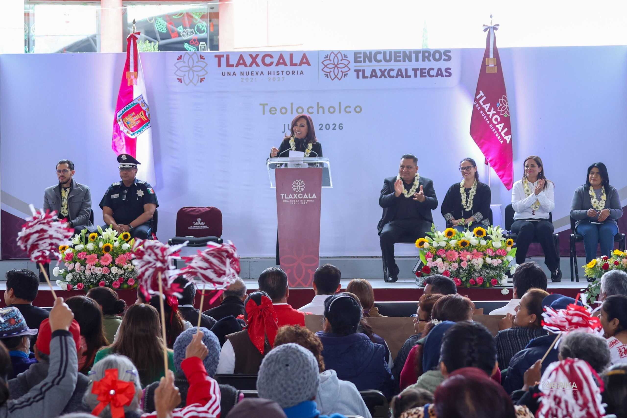 ANUNCIA GOBERNADORA LA CONSTRUCCIÓN DE LA PRIMERA SECUNDARIA INDÍGENA EN TEOLOCHOLCO
