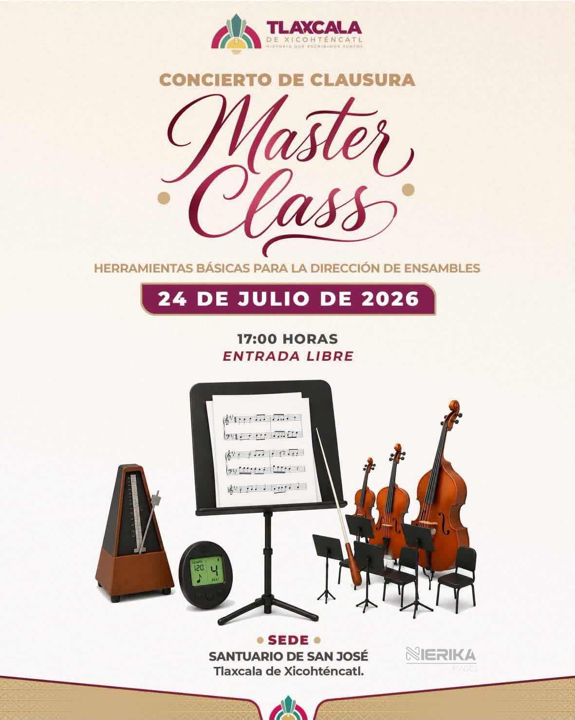 ESTE VIERNES 24 DE JULIO LLEGARÁ AL SANTUARIO DE SAN JOSÉ EL CONCIERTO DE CLAUSURA DE MASTER CLASS
