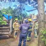 PREVIENEN POLICÍA MUNICIPAL Y PROTECCIÓN CIVIL DE LA CAPITAL POSIBLE ACCIDENTE POR ÁRBOL EN RIESGO DE CAER EN ATEMPAN