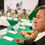 Carlos López Suárez, participó en la Mesa de Construcción de Paz y Seguridad en Mazatecochco