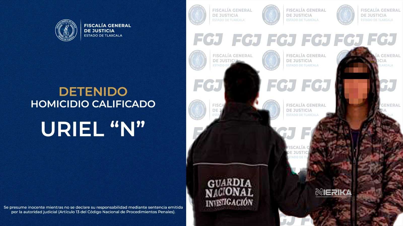 APREHENDE FGJE A HOMBRE POR HOMICIDIO CALIFICADO OCURRIDO EN APIZACO