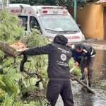 TRAS INTENSA LLUVIA SE ACTIVA RESPUESTA INMEDIATA DE LAS BRIGADAS MUNICIPALES EN LA CAPITAL