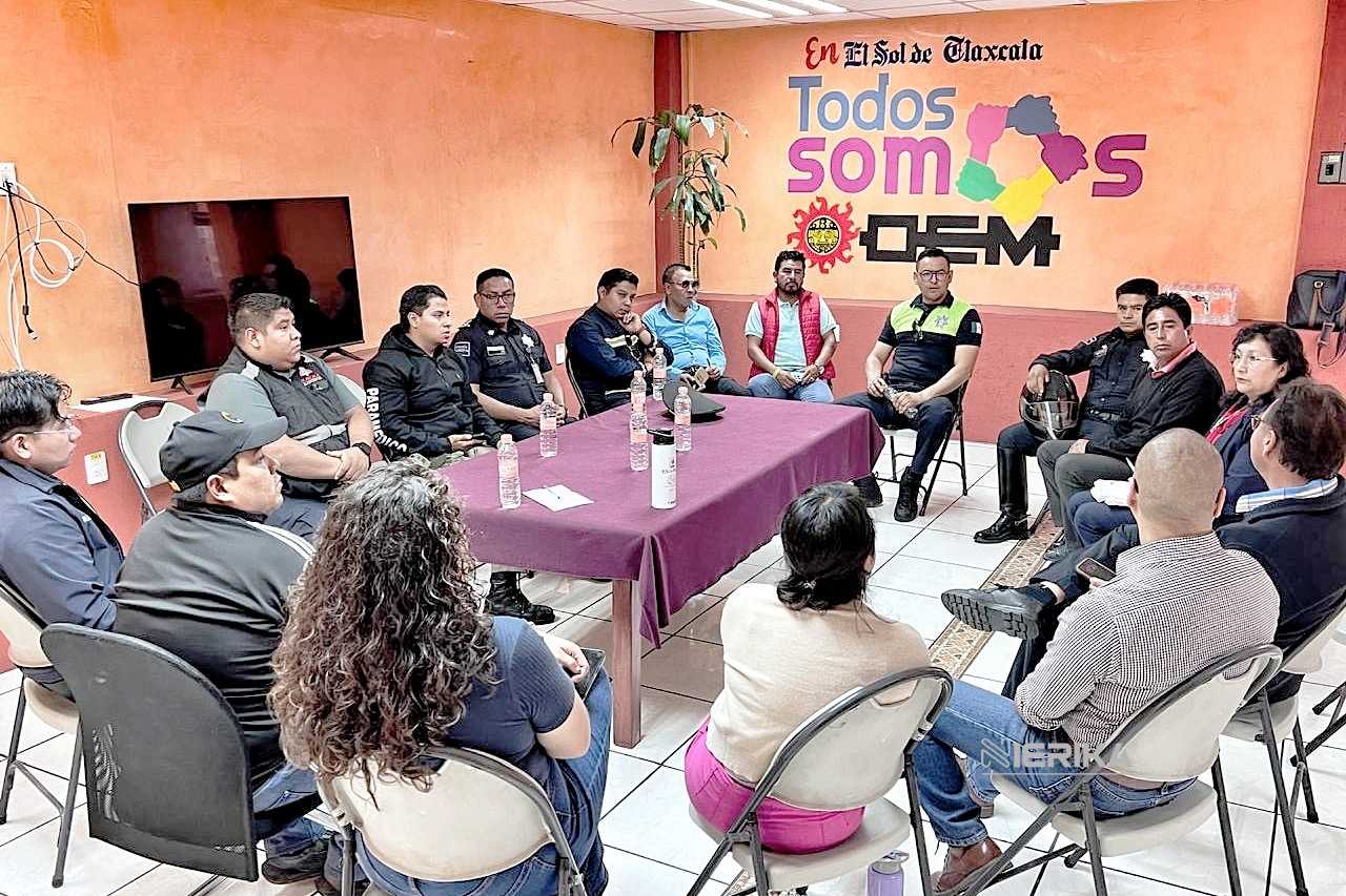 AYUNTAMIENTO DE LA CAPITAL Y EL SOL DE TLAXCALA COORDINAN ACCIONES PARA GARANTIZAR SEGURIDAD Y MOVILIDAD DURANTE CARRERA