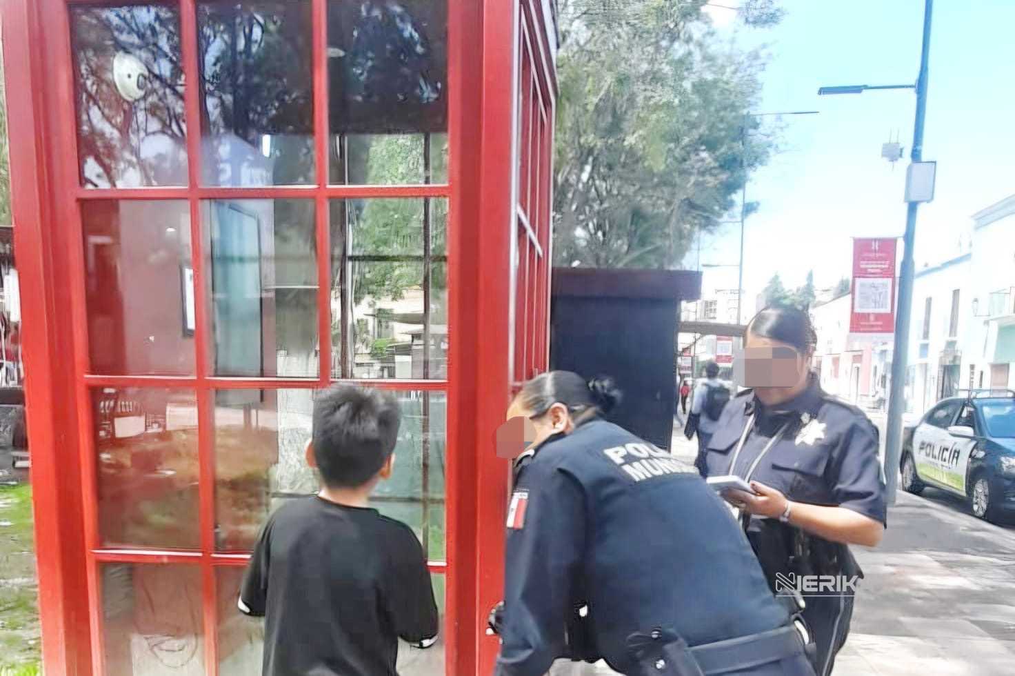 ACTÚAN DE INMEDIATO ELEMENTOS DE SEGURIDAD MUNICIPAL PARA AUXILIAR A MENOR EXTRAVIADO EN LA CAPITAL