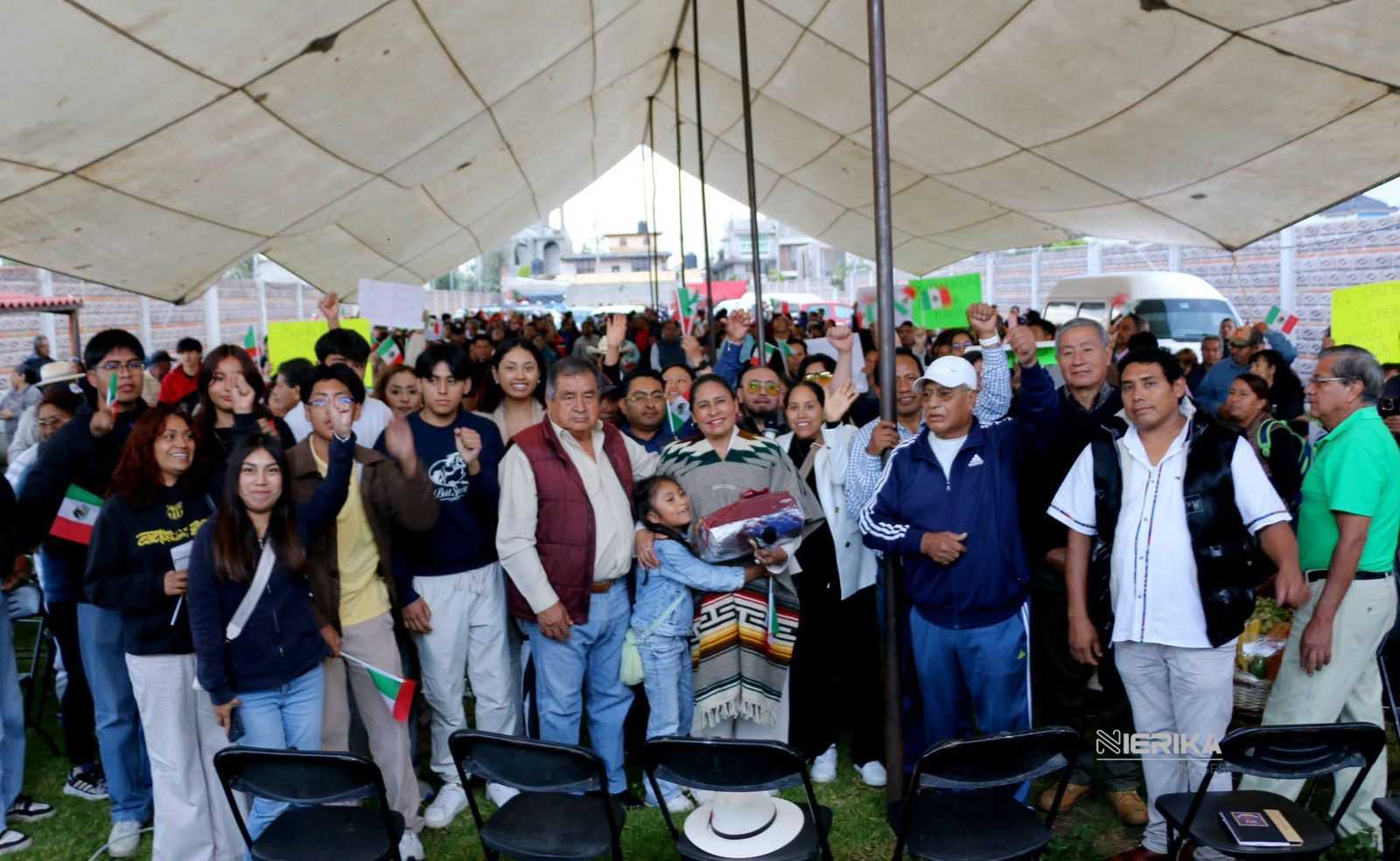 Respaldo firme de comerciantes a Ana Lilia Rivera Rivera: “siete de cada diez tlaxcaltecas te apoyamos”