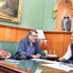 Carlos López Suárez, sostuvo un encuentro con comerciantes de la zona centro de la capital